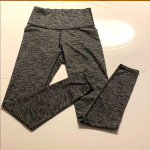 Black and gray full length leggings